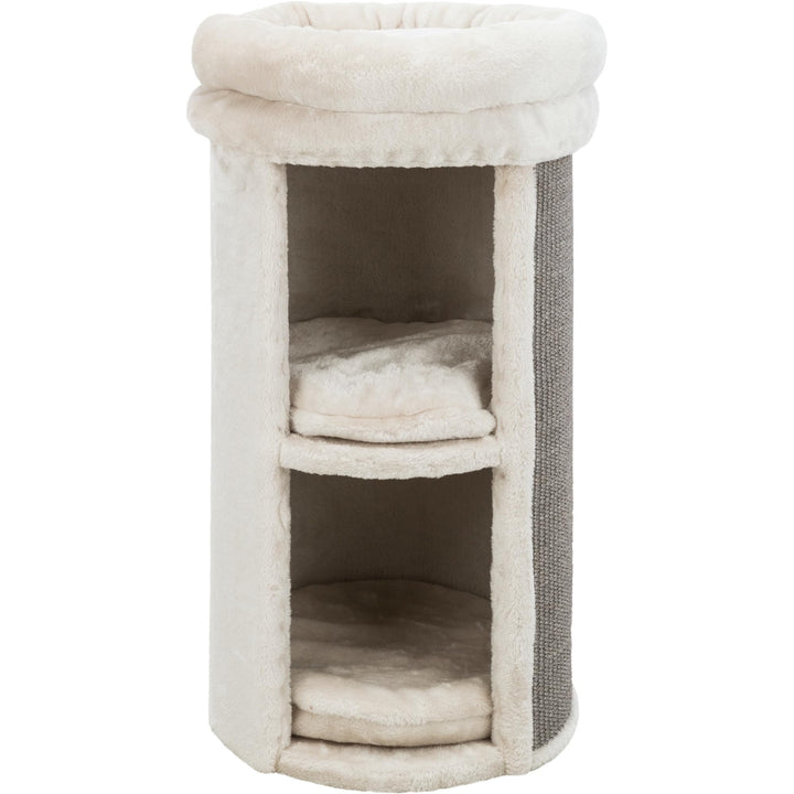 TRIXIE Pet Products Mexia 2-stöckiger Katzenturm, Grau grau 39 x 39 x 73 cm Single, grau 39 x 39 x 7