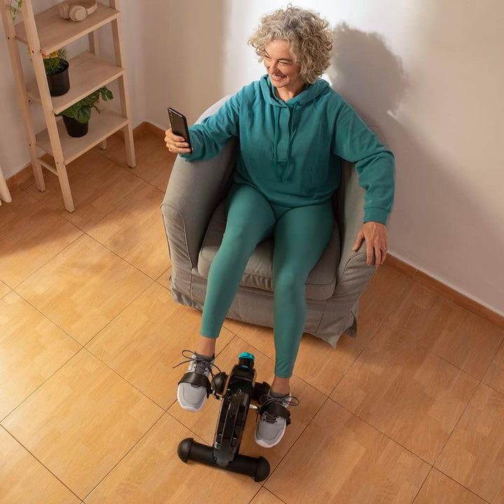 Cecotec Statisches Fahrrad Drumfit Crossfit 1000 Eolo. Manuell Einstellbarer Luftwiderstand, Ventila