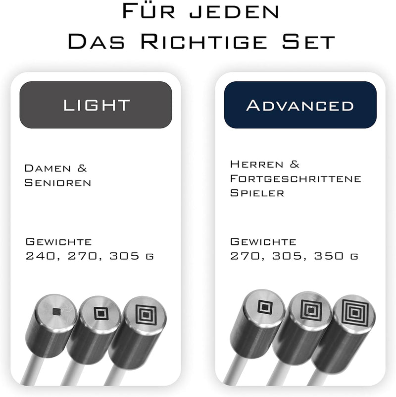 HEROGOLF Speed-Sticks - Der Golf Schwungtrainer fr mehr Geschwindigkeit, l„ngere SCHL„ge und EIN bes