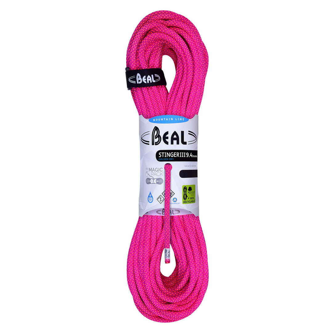 Beal Unisex – Erwachsene Stinger Iii Kletterseil 50M Fuchsia, 50M Fuchsia