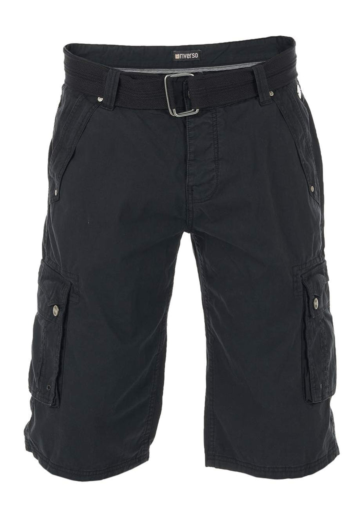 riverso Cargo Shorts Herren mit Gürtel Regular Fit RIVAnton Kurze Hosen Cargoshorts Sommer 100% Baum
