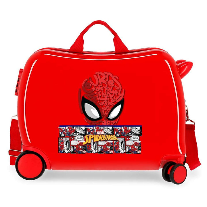 Marvel Spiderman Comic Kinderkoffer, Rot, 50 x 38 x 20 cm, starr, 0 seitlicher Zahlenkombinationsver