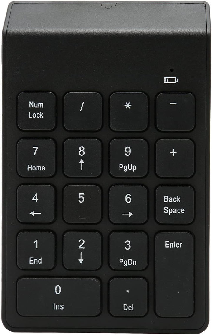 Bewinner Kabelloser 2,4 G Ziffernblock für Laptop, 18 Tasten, Externer Ziffernblock, Treiberfrei, Sc