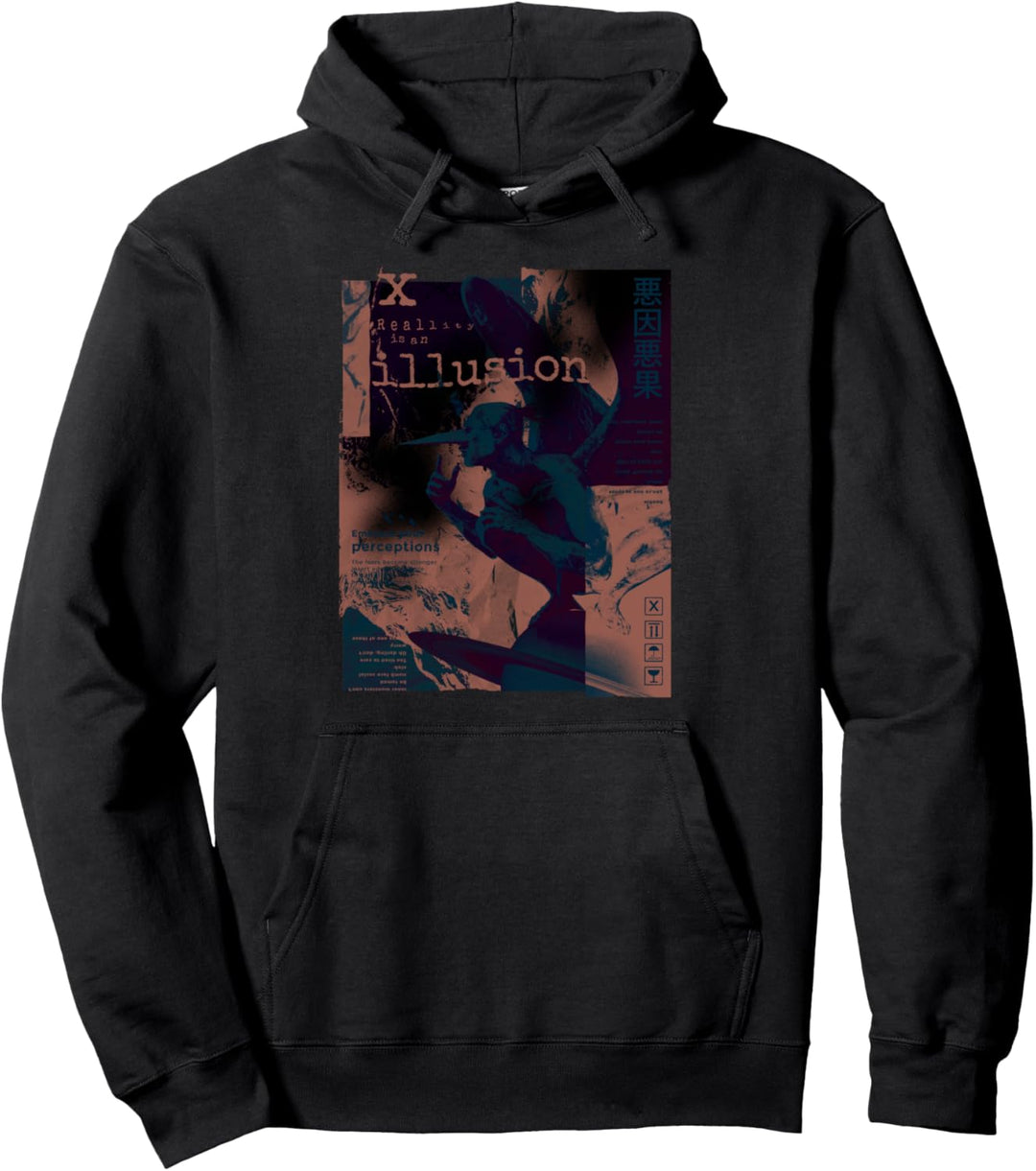 Vaporwave Aesthetic Style I 80s 90s Retro I Retro Illusion Pullover Hoodie