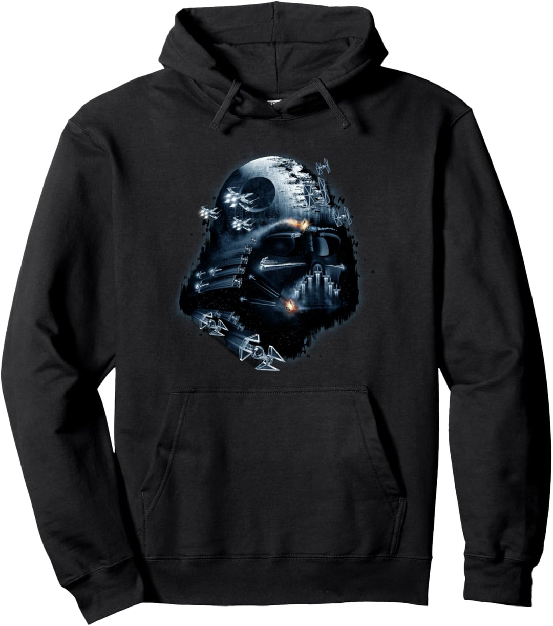 Star Wars Darth Vader Helmet Collage Pullover Hoodie