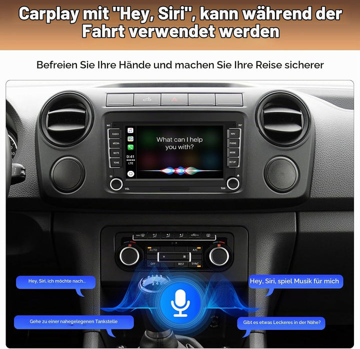 7-Zoll-Display-Autoradio für Volkswagen Seat Golf Passat Jetta Beetle Tiguan Touran EOS Skoda Seat D