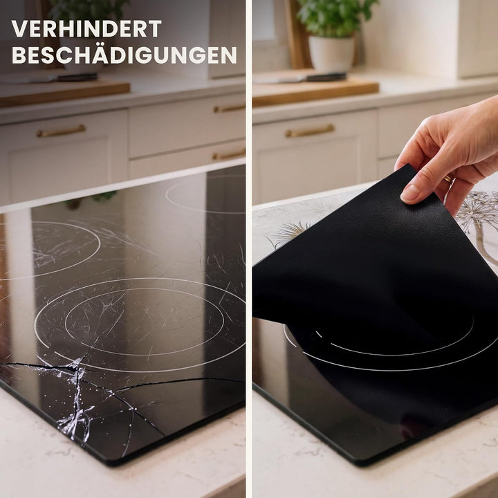 Herdabdeckplatte Einteilig Ceranfeld Abdeckplatte für Induktionsschutz Ceranfeldabdeckung Vinyl Herd