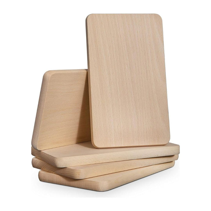 Frühstücksbrettchen aus Buchenholz - 23x15x1,5cm - Holzbrettchen für die Küche -Natur Buche unbehand