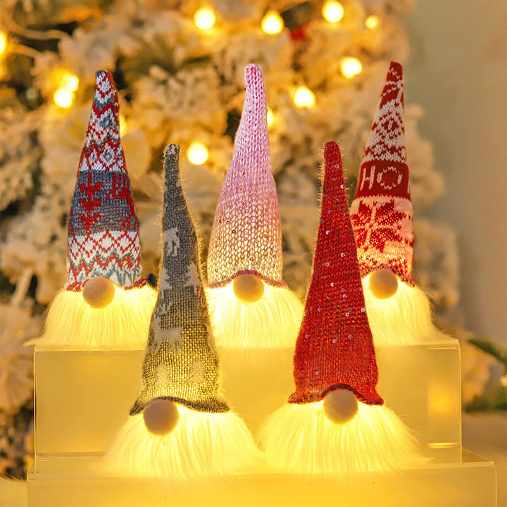 Wichtel Figuren Weihnachten Deko, Leuchtende Weihnachts Wichtel Klein, Weihnachtsdeko Figuren Wichte