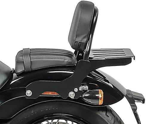 Sissy Bar mit Gepäckträger für Harley Softail Slim 18-22 schwarz CSS