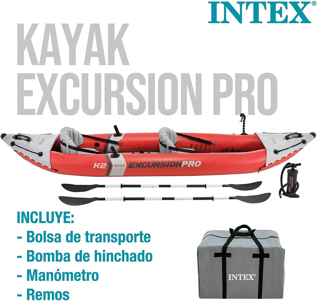 Intex - Aufblasbarer Kajak K2 Excursion Pro Kajak, K2 Excursion Pro Kajak