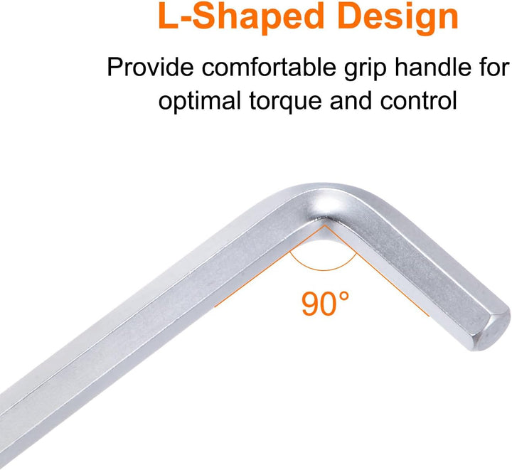 QUARKZMAN Innensechskantschlüssel mit Kugelkopf 14mm L Form langer Arm Sechskantschlüssel Metrische