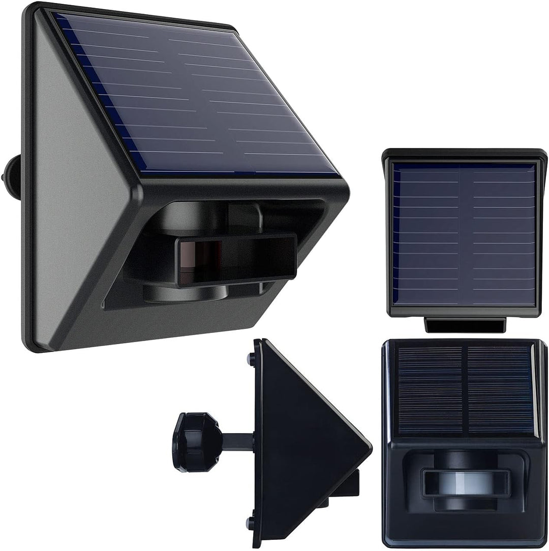 Luminea Home Control Bewegungs-Melder: ZigBee-kompatibler Outdoor-PIR-Sensor mit Solarpanel, App, IP