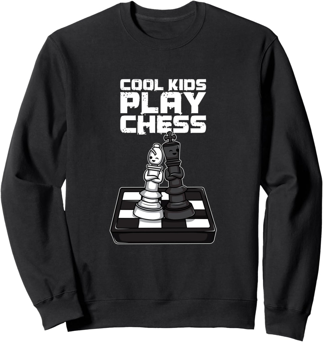 Schach Schachspieler Kinder Jugend Cool Kids Play Chess Sweatshirt