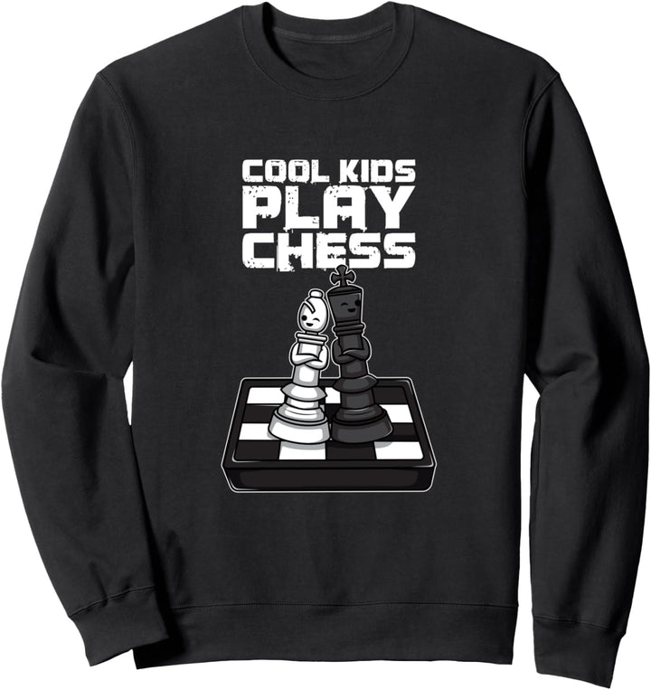 Schach Schachspieler Kinder Jugend Cool Kids Play Chess Sweatshirt