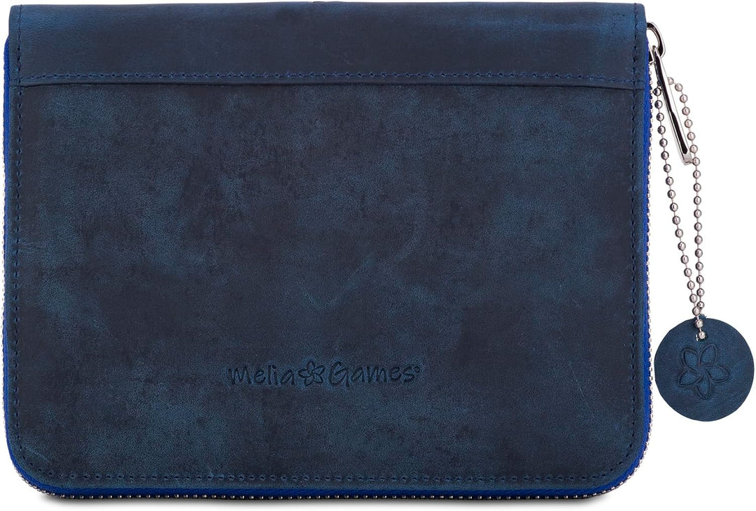 Melia Games Spielkarten Set Deluxe - Hochwertiges Karten-Etui aus feinstem Leder - komplettes Set in