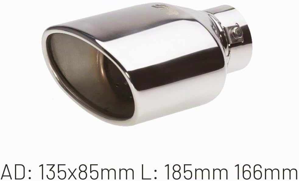 Simoni Racing TRX/74 Exhaust Tip Oval, INOX
