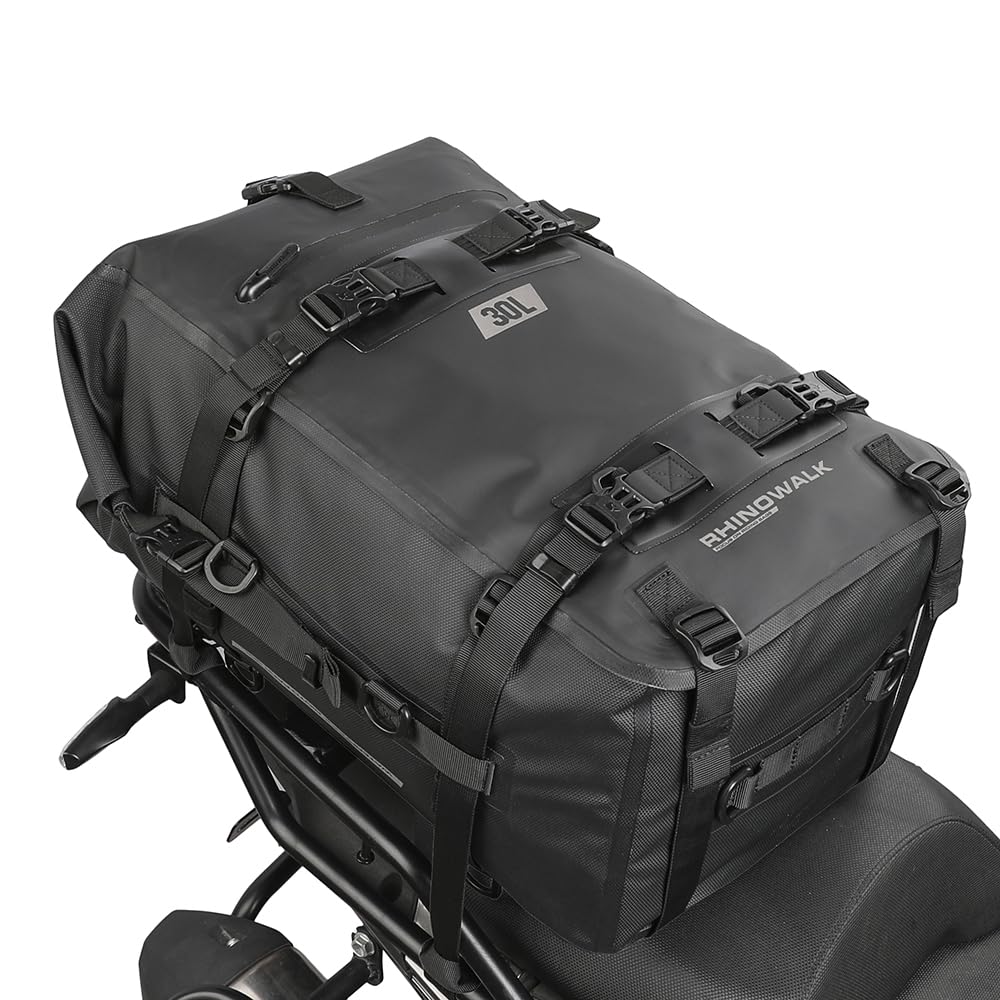 Rhinowalk Multifunktionale Motorradtasche Hecktasche Motorradgepäck 30L Motorradkoffer Satteltaschen