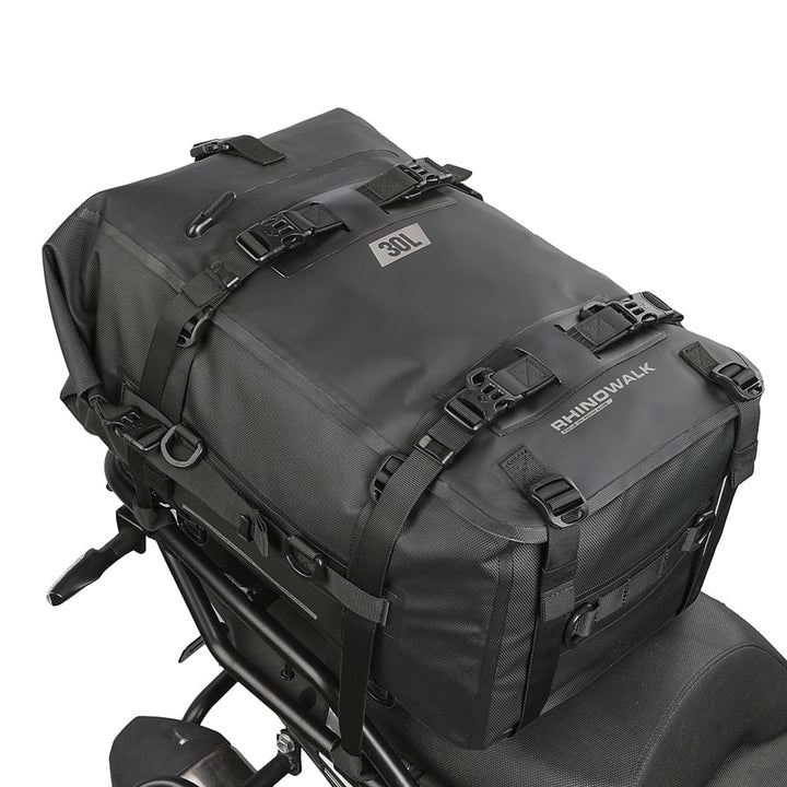 Rhinowalk Multifunktionale Motorradtasche Hecktasche Motorradgepäck 30L Motorradkoffer Satteltaschen