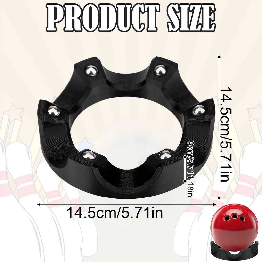 Bowlingkugel Halter, Robuster Bowlingkugel-Becherhalter mit 360°Drehfunktion Bowling Polish Spinner