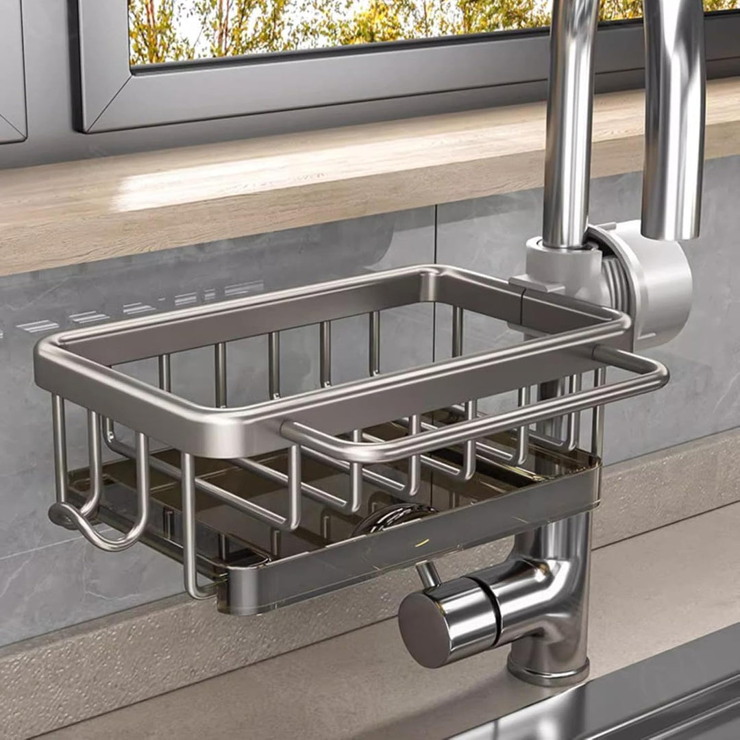 Spülbecken Organizer Edelstahl, Kitchen Sink Organizer Over Faucet, Spülbecken Ablage Spüle Organize