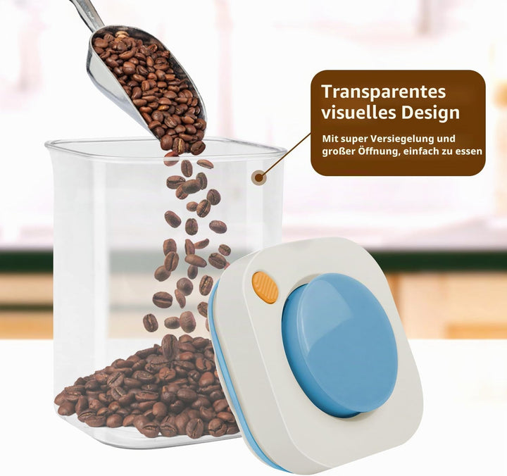 Coffee Canister Kaffeedosen Luftdicht Kaffeebohnen Aufbewahrung Vakuumdose Kaffee für Kaffeepulver,