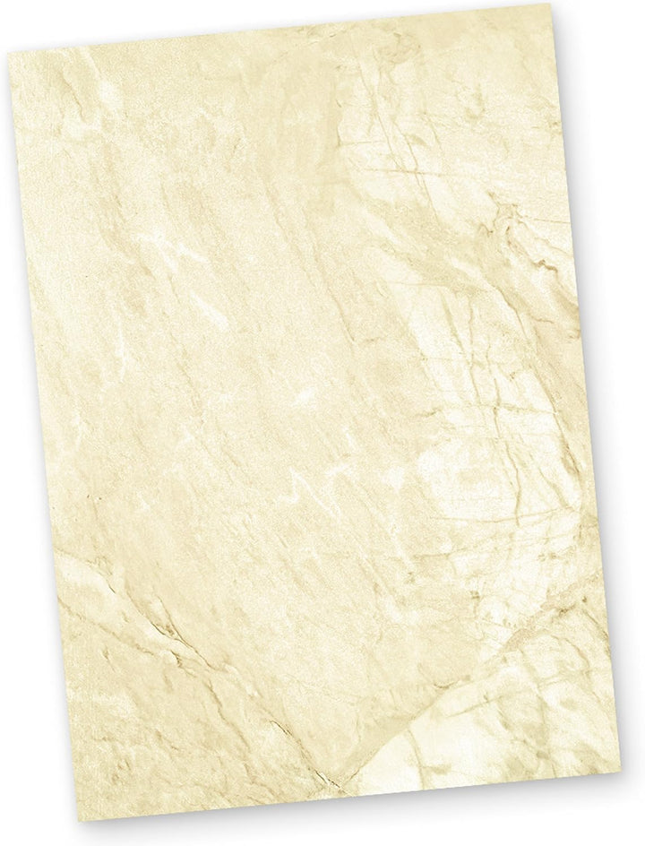 Marmorpapier Briefpapier BEIDSEITIG marmoriert DIN A4 braun 250 Blatt, 250 Blatt