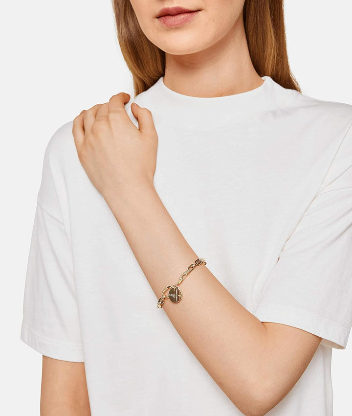 LIEBESKIND BERLIN Basic Damen Armband – Edelstahl-Armband in Silber, Gold, Roségold & Schwarz – cool