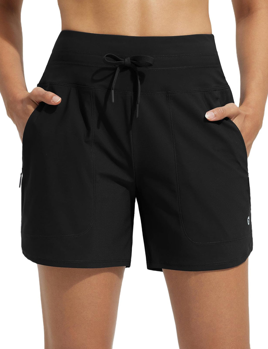 baleaf Damen Badeshorts Bauchkontrolle UPF50+ Badehose Schnell Trocknend Schwimmhose Hohe Taille Boa