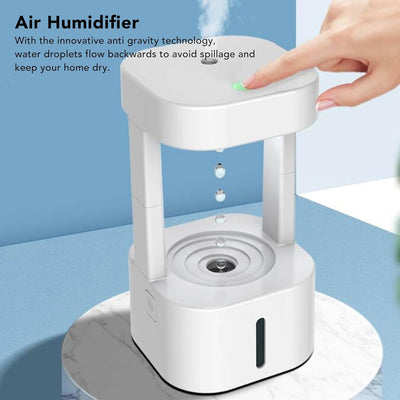 Tonysa 580 Ml Anti-Schwerkraft-Wassertropfen-Luftbefeuchter, Kühlnebel-Luftbefeuchter mit LED-Leucht