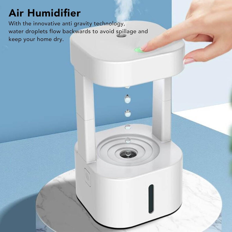 Tonysa 580 Ml Anti-Schwerkraft-Wassertropfen-Luftbefeuchter, Kühlnebel-Luftbefeuchter mit LED-Leucht