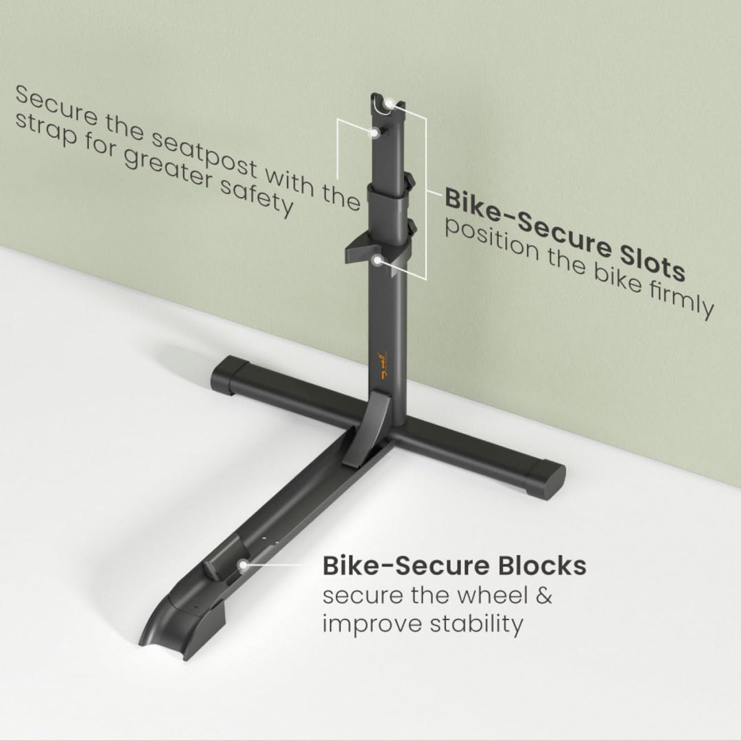 my wall platzsparender universal Fahrradständer - HR12L, Hinterrad Fahrradständer für Garage, Keller