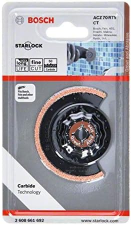Bosch Professional 1x Segmentsägeblatt ACZ 70 RT5 (für Mörtel, Körnung 50, Ø 70 mm, Zubehör Multifun