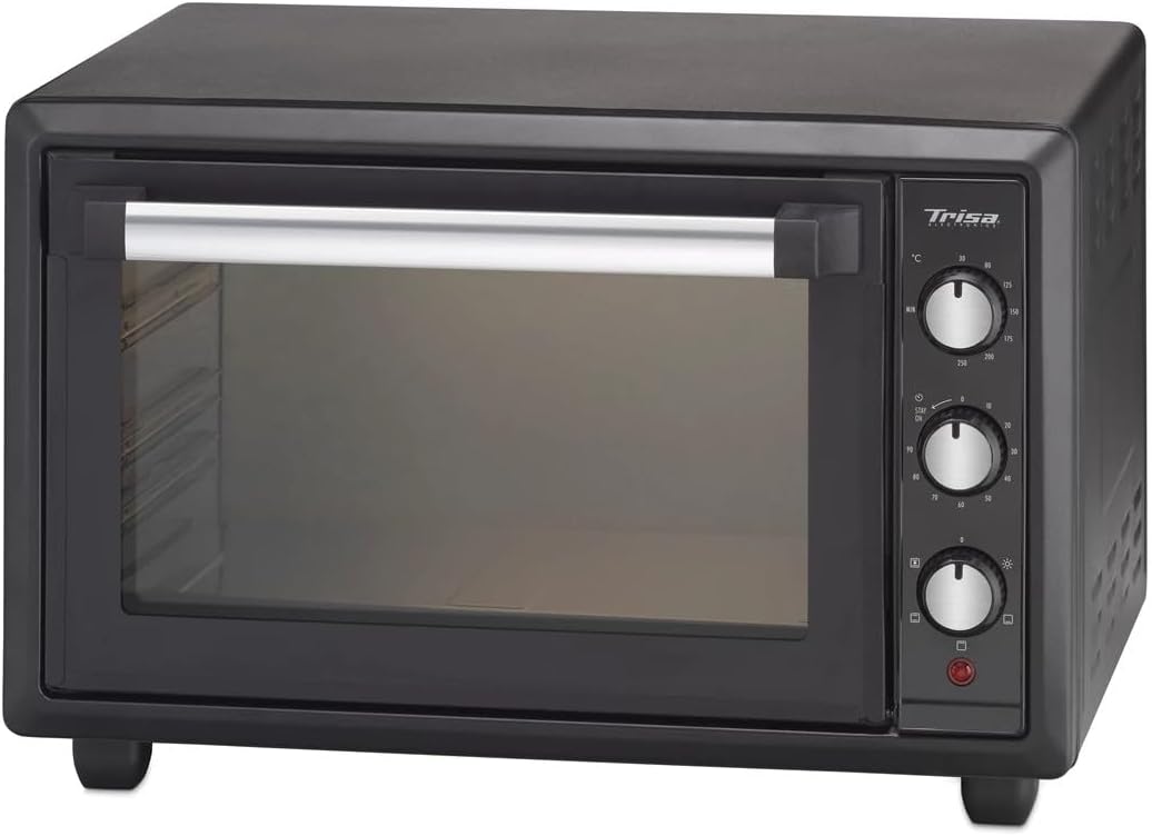 Trisa Mini Backofen 28L "Forno Gusto" mit Umluft, Ober- und Unterhitze, 30°C-250°C, Stay-On-Funktion