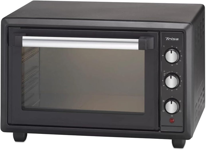 Trisa Mini Backofen 28L "Forno Gusto" mit Umluft, Ober- und Unterhitze, 30°C-250°C, Stay-On-Funktion