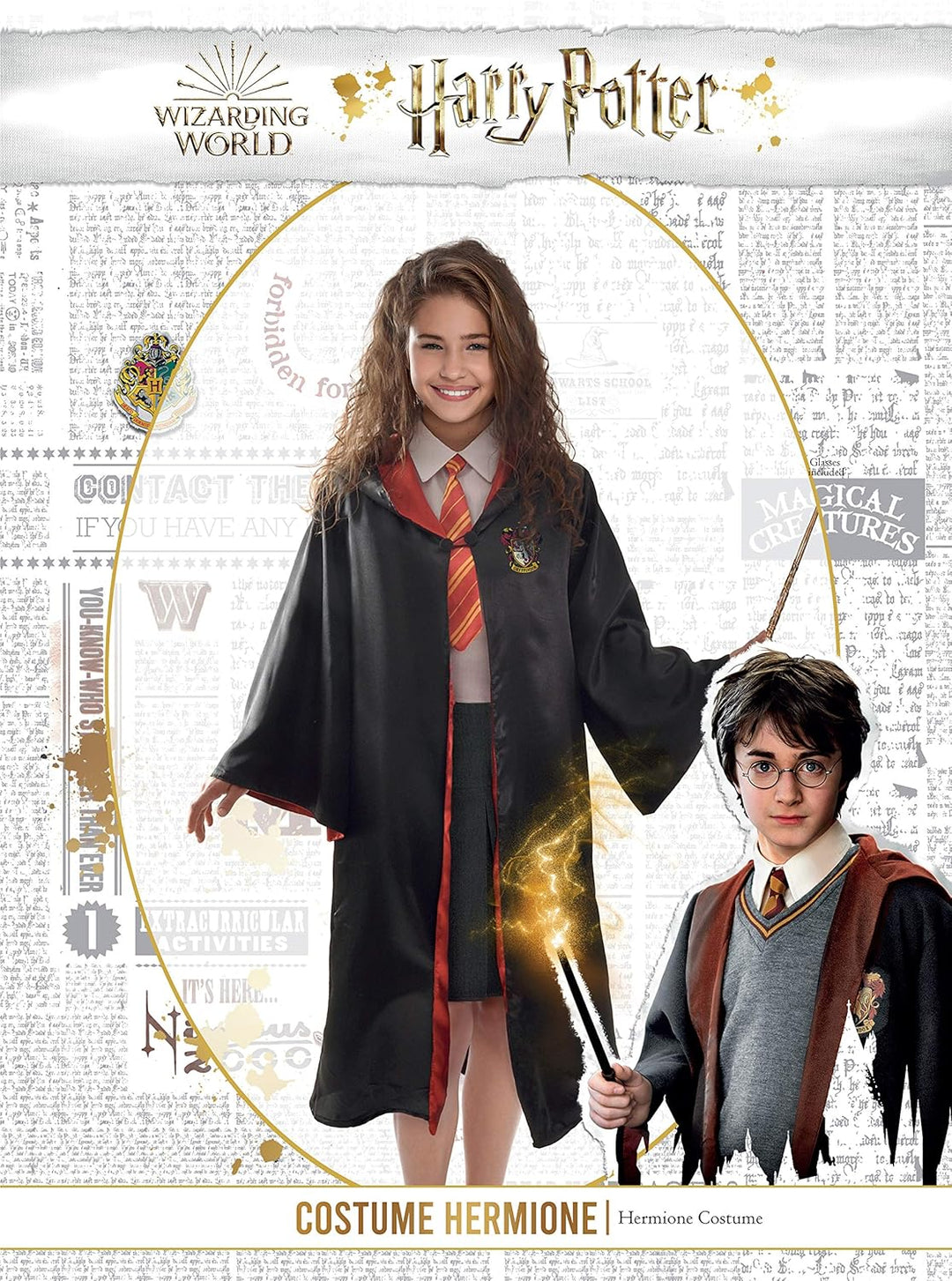 Ciao- Harry Potter Costume Disguise Fancy Dress Boy Official Wizarding World 9-11 Jahre Hermione, 9-