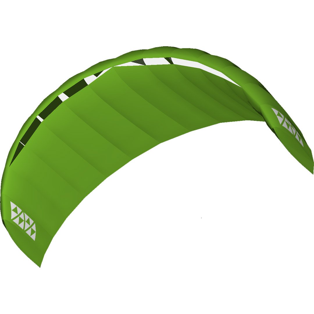 HQ HIGH QUALITY DESIGN HQ4-Kites 118101 - Alpha 1.5 Green, Vierleiner Lenkmatte Handlekite, Fläche: