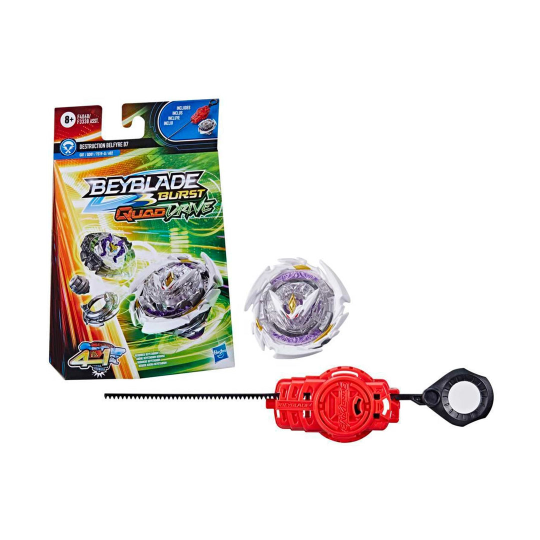 Hasbro Beyblade Burst QuadDrive Destruction Belfyre B7 Starter Pack − Kreisel mit Starter