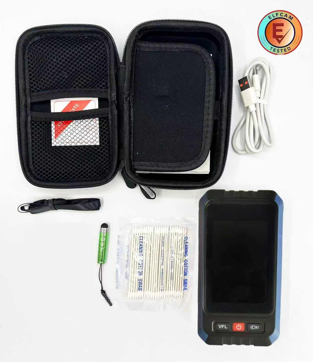 Elfcam - Mini OTDR Monomode ELF-2900, für Online-Test 1270nm/1310nm/1550nm/1490nm/1577nm XGS-PON, 22