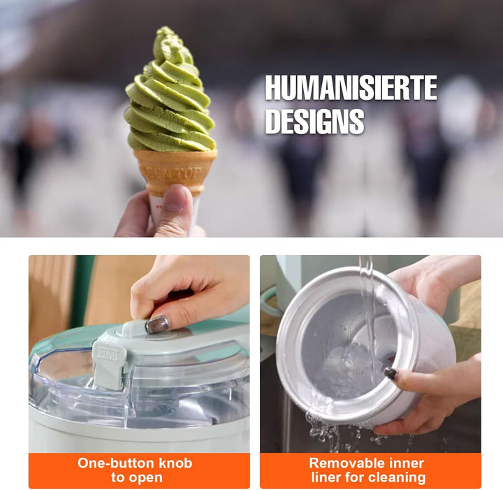 Auftisch-Softeismaschine, Eismaschine für Zuhause, Kommerzielle Softeismaschine, 1L Grosse Kapazität