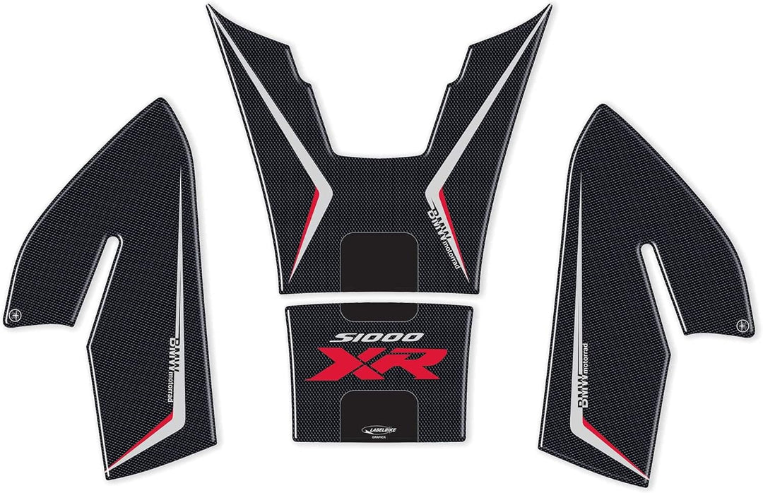 labelbike - 3D Motorrad Tankpad Aufkleber Set, Tankschutz, kompatibel mit BMW S1000XR 2015–2019 Tank
