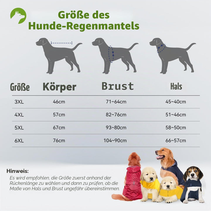 Zellar Hunderegenmantel mit Kapuze &amp; Kragenloch &amp; sicheren reflektierenden Streifen, ultraleichte at