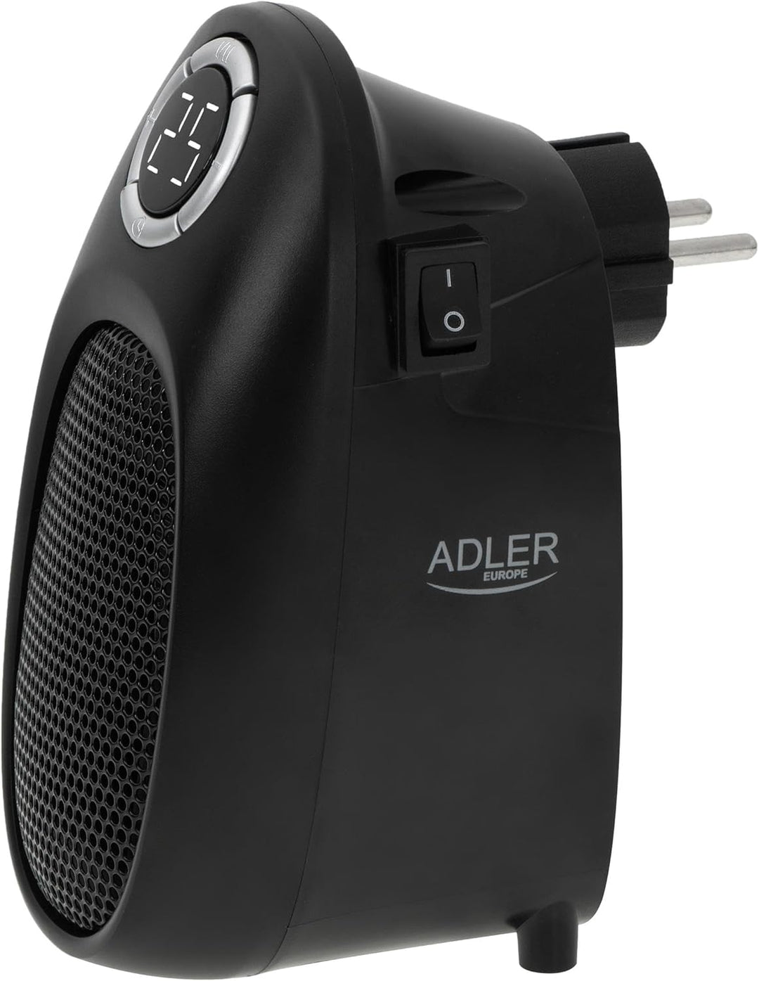 Adler | Mini-Heizung mit Standfuss | nahezu überall aufstellbar | 12-Stunden-Timer | 400W, grosse di