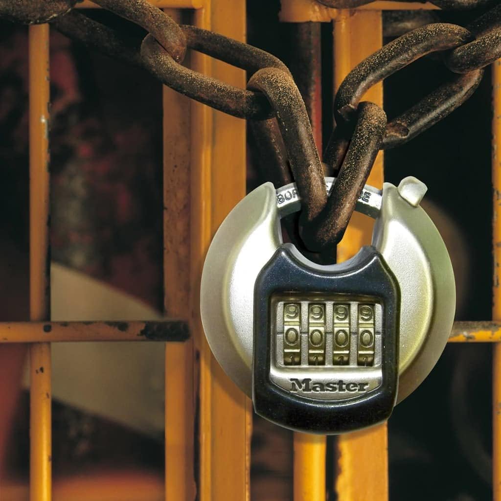 MASTER LOCK Disc-Vorhängeschloss [Zahlenkombination] [Edelstahl] [Aussenbereich] M40EURDNUM - Ideal