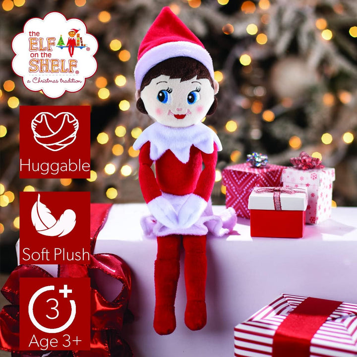 The Elf on The Shelf® Plushee Pals® Snuggler | Mädchen mit Blauen Augen | 34 cm Scout Elf Kuschelpup