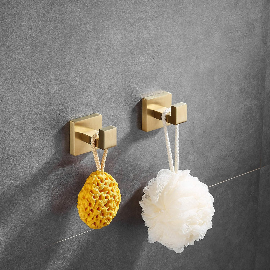 Beelee Badezimmer Hardware Set 5 Stück Golden gebürstet, Wandmontage Modernes Badezimmerzubehör 304
