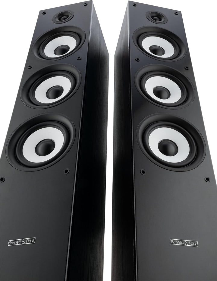 Bennett & Ross Ultrasphere 3-Wege HiFi Standlautsprecher Paar - 200W RMS - 2 x 6,5" Tieftöner - 6,5"
