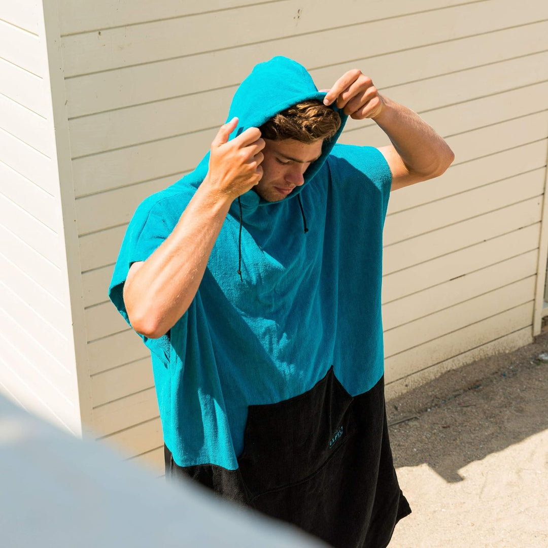 Osprey Handtuch Poncho | Unisex Kapuzen Surf Poncho Strand Wickelmantel für Damen und Herren Surfen