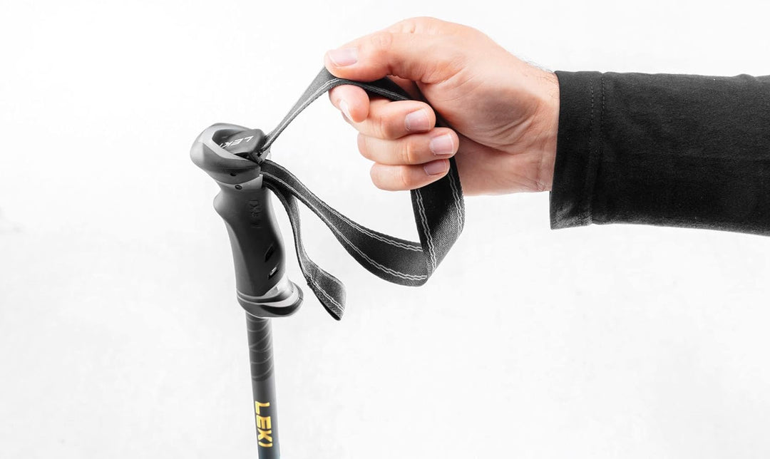 LEKI Journey Lite Aluminum Adjustable Lightweight Walking Poles for Trekking & Hiking LIGHT ANTHRACI