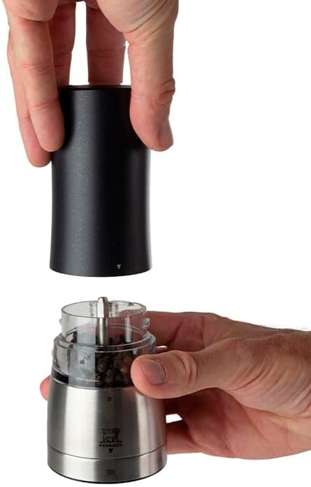 PEUGEOT - elektrische u‘Select-Pfeffermühle Daman 16 cm + Pfefferkörner - 6 voreingestellte Mahlgrad